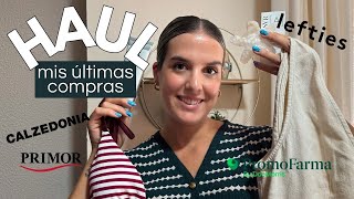 HAUL ÚLTIMAS COMPRAS Primor Lefties Calzedonia y Primor  Cristina García [upl. by Nasus]