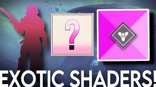 EXOTIC SHADERS Unpacking The Hype Around Destiny 2 Exotic Shaders [upl. by Pedro555]