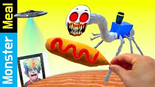 How to Make Thomas exe CORN DOG for Breakfast  ASMR Sounds fictional video  Monster Meal ASMR [upl. by Anjali]