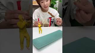 Bandar Mama Chicken Stick 🥳 mini wood toy wood working art skill short cartoon viral trending [upl. by Almire]