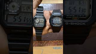 Casio AE1200WH vs G shock G5600UE1DR Front Comparison gshock casiowatches shorts watch [upl. by Estrin]