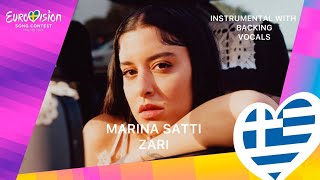 Marina Satti ZARI Instrumental with backing vocals [upl. by Anaujat767]