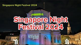 Singapore Night Festival 2024 projection exhibits at Chijmes and St Joseph Church sgnightfest [upl. by Egni]