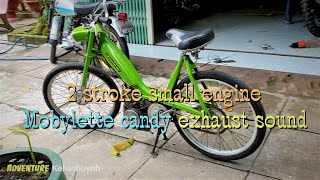 Mobylette Cady 1968  2 stroke small engine  exhaust sound  Adventure Kelvinhuynh [upl. by Jeaz553]