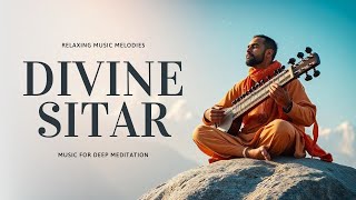 Divine Sitar 30 Minutes of Peaceful Meditation Music with Water Flow Birds and Gentle Winds  RMM [upl. by Hareehahs701]