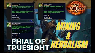 Testing Phial of Truesight LEVEL1LEVLE2LEVEL3 Need for Mining amp HerbalismWOWWorldOfWarcraft [upl. by Hinkel]