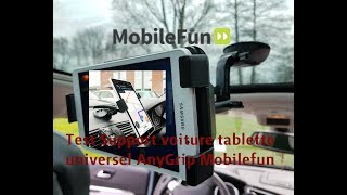 Test Support voiture tablette universel AnyGrip Mobilefun [upl. by Ettesel]