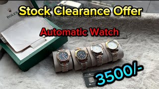 Stock Clearance Offer Automatic watch 3500 [upl. by Aztilem]