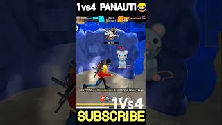 1VS4cs rank 🍷 Panauti freefireshortviralshortsviral [upl. by Yaakov]