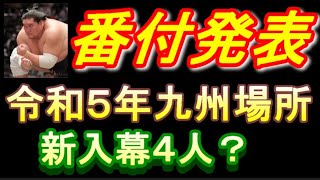 【番付発表】大相撲九州場所 朝乃山は？新入幕は？ [upl. by Yenahs]