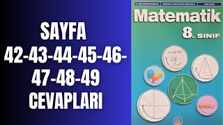 8 SINIF MATEMATİK KİTABI SAYFA 42 43 44 45 46 47 48 49 ÜNİTE DEĞERLENDİRME CEVAPLARI [upl. by Yticilef]