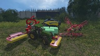 Farming Simulator 2015  Limburg V1  Vierkante balen  Wikkelen [upl. by Macfarlane]