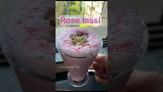 Rose lassi short shorts shortsvideo youtubeshorts youtube lassi summerdrink [upl. by Natloz399]