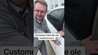 Customer tries the ole switcheroo carsales carsalesman [upl. by Ellerd201]