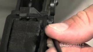 Brownells  AR15 Installing the Bolt Catch [upl. by Feirahs127]