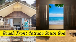 Best resort in South Goa Beach facing cottage Agonda Beach4k [upl. by Euqcaj]