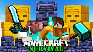 DUO BUCIN MELAWAN PASUKAN PATUNG MUMI FIRAUN YANG JAHAT  Minecraft Survival Bucin Adventure 8 [upl. by Nerdna]