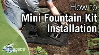 How to Install an Aquascape Mini Fountain Kit [upl. by Matthias]