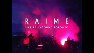 Raime  Stammer live at Unsound Toronto [upl. by Adien739]