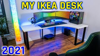 Building My Dream IKEA Desk for my Gaming Setup 2021 [upl. by Munroe]