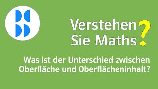 96 Was ist der Unterschied zwischen Oberfläche und Oberflächeninhalt [upl. by Airotna]