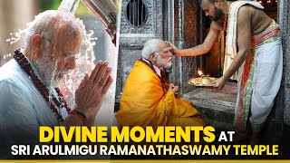 PM Modis sacred visit to Sri Arulmigu Ramanathaswamy Temple in Rameswaram TN [upl. by Uok]