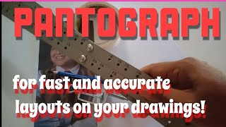 HOW TO USE PANTOGRAPH  For Fast and Accurate LAYOUTS ON YOUR DRAWINGS [upl. by Aisiram]