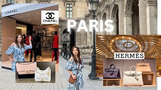 Paris Shopping Vlog I Paris Hermes Sevres I Chanel New Collection I Louis Vuitton New Bags [upl. by Kihtrak849]