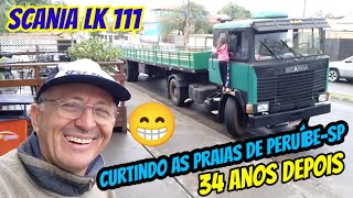 Scania LK 111 curtindo as praias de Peruíbe SP [upl. by Brittaney]