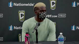 INTERVIEW  Gyasi Zardes following 22 home draw to the Revs [upl. by Mirilla]