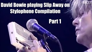 David Bowie playing Slip Away on Stylophone Live Compilation Part 12 davidbowie stylophone [upl. by Cooke]