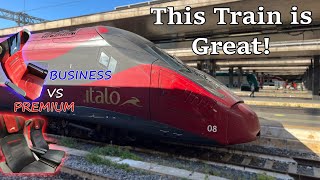 The BETTER Italian HighSpeed Train Italo Premium and Club Class Review [upl. by Aihsyak]