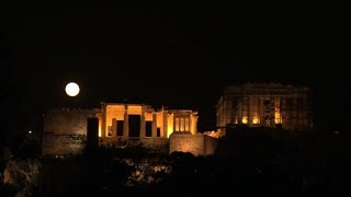 Tour du monde de la quotSuper Lune bleue de sangquot [upl. by Schuyler]