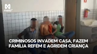 Criminosos invadem casa fazem família refém e agridem criança autista em Teresina [upl. by Birdie]