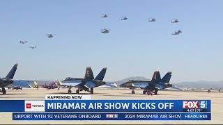 Miramar Air Show featuring Blue Angels kicks off [upl. by Vas826]