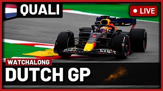 🔴F1 LIVE  Dutch GP Qualifying HEAVY RAIN  Live Timing and Commentary [upl. by Ydolem]