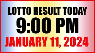 Lotto Result Today 9pm Draw January 11 2024 Swertres Ez2 Pcso [upl. by Arron]