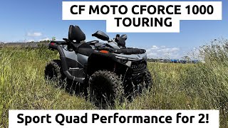 2024 CF Moto Cforce 1000 Touring G3 Review and Test Ride [upl. by Jaine]