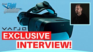 VARJO INTERVIEW  SHOWCASING THE NEW AERO VR HEADSET  MSFS [upl. by Leventhal]