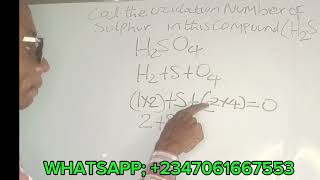 CALCULATION ON CHEMISTRY  OXIDATION NUMBER [upl. by Enidaj]