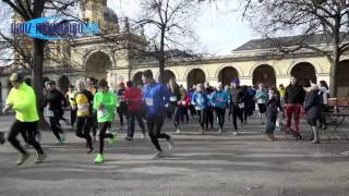 Neujahrslauf 2013 München im Hofgarten [upl. by Yniffit]