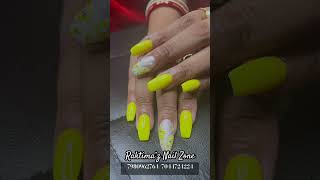 Nail extension nailart nailextension butterflynailart nailbutterfly raktima raktimaznailzone [upl. by Fayre7]