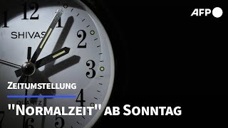 Zeitumstellung bewegt die Gemüter  quotNormalzeitquot ab Sonntag  AFP [upl. by Aehta450]