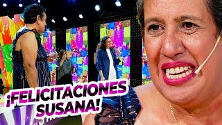 ¡PURA HUMILDAD Susana ganó 1 millón de pesos y cedió su segunda chance a su contrincante [upl. by Schott602]