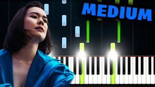 Mitski  My Love Mine All Mine  Piano Tutorial MEDIUM [upl. by Garling337]