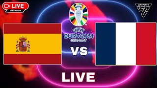 Spain vs France  SEMI FINAL  UEFA Euro Cup 2024  Video Game Simulation [upl. by Jaunita]