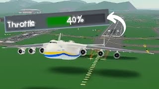 Can Planes takeoff at 40 THROTTLE PTFS [upl. by Chabot]