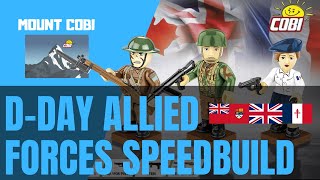 DDay Allied Forces  Speedbuild cobi speedbuild [upl. by Nedry43]