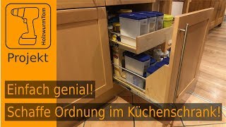 Einfach genial Küchenschrank umbauen  Besser als ein Apothekerschrank [upl. by Rapsac559]