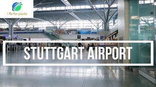 Stuttgart Airport walk through From the Airport Train Station to the Departure Area [upl. by Wexler]